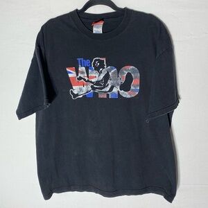 Vintage 2006 Bravado The Who Washed Black Graphic Tour Tee Band Tee T Shirt XL